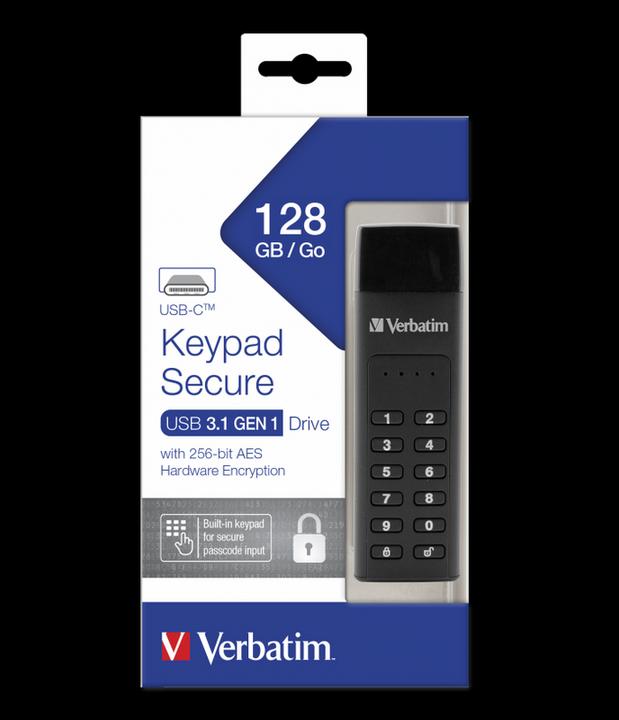 Actual product image Verbatim Keypad Secure (128 GB, USB-C)