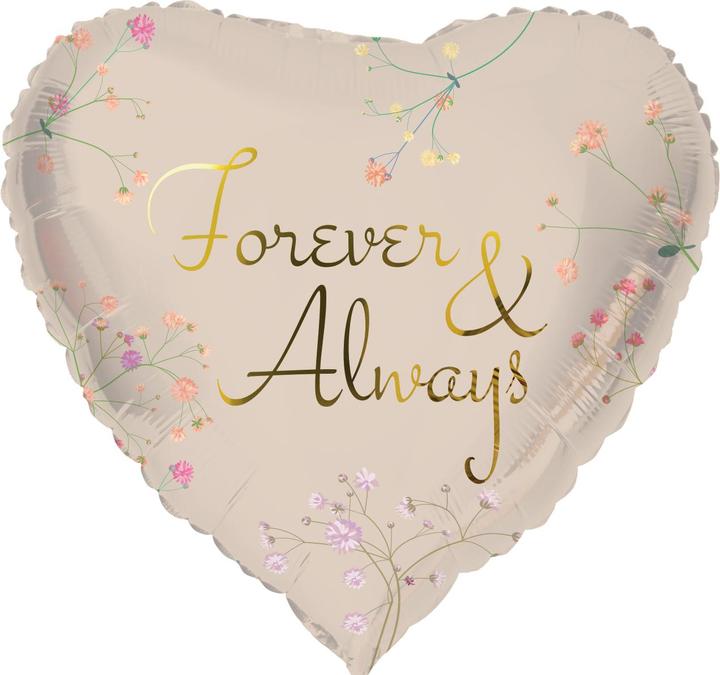 Image du produit Folat Ballon en forme de coeur pour toujours et à jamais - 45 c