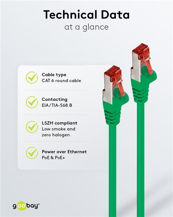Actual product image Goobay patch cable (S/FTP, CAT6, 10 m)