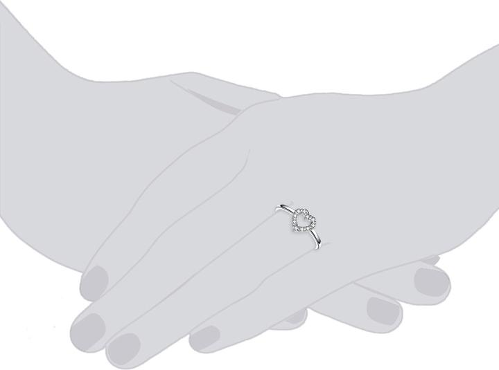 Actual product image Trilani Ladies Sterling Silver Zirconia silver - 6790 (58, 925 Silver)