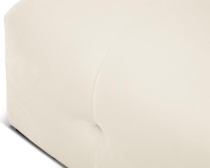 Actual product image Micadoni Velvet Pouf, "Kendal", 1 Seat, 104x72x45Made in Europe (Cushioned stools)