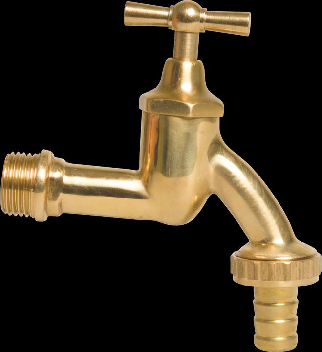 Produktbild Profec Auslaufventil Messing Poliert 1/2" x 13 mm Aussengewinde x Schlauchtülle 8bar