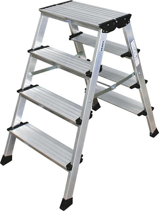 Krause KRAU 126047 Doppel-Klapp Tritt (Alu) (Klapptritt, 100 cm)