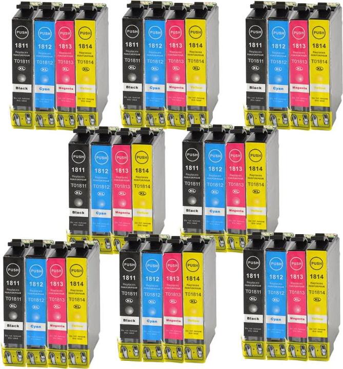 Image du produit Hermex Cartouche d'encre compatible XL pour Epson Expression Home XP-202 (M, Y, C, CF)