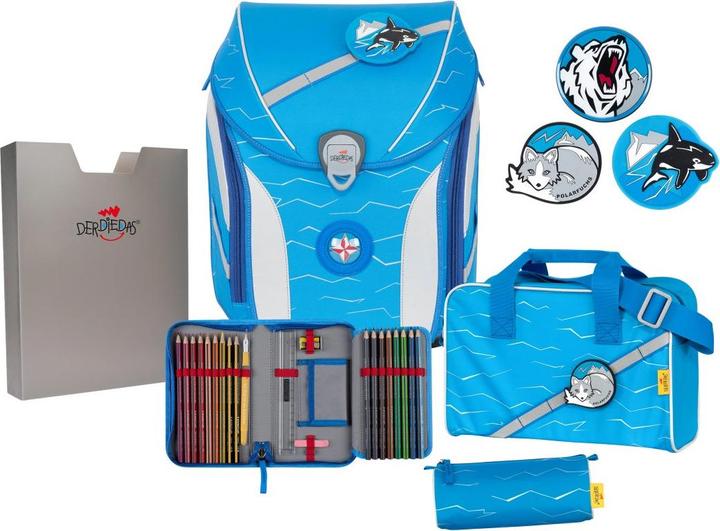 Produktbild Derdiedas ErgoFlex Max Schulrucksack Set Polar (22 l)