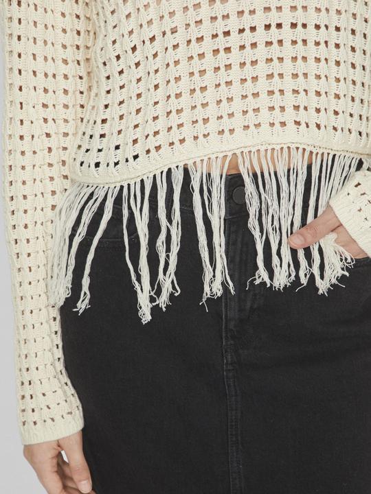 Actual product image Vila Fringed knitted top (M)