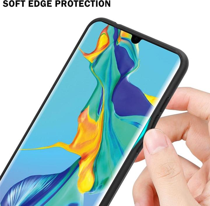 Image du produit Cadorabo TPU Couverture en verre rayé (Huawei P30 Pro)