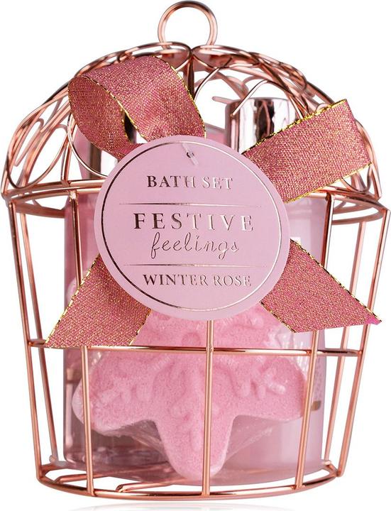Immagine prodotto Accentra Set regalo FESTIVE FEELINGS in gabbia per uccelli in filo di ferro (Set per la cura del corpo)