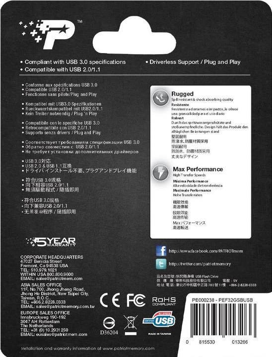 Produktbild Patriot Supersonic Boost XT (32 GB)