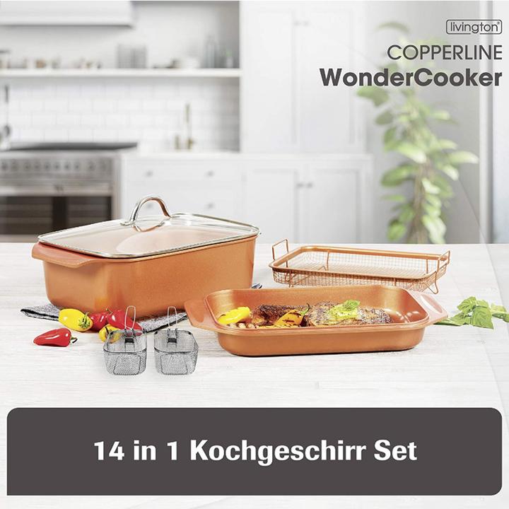 Produktbild Livington Copperline Wonder Cooker (Bräter + Schmortopf, Aluminium)
