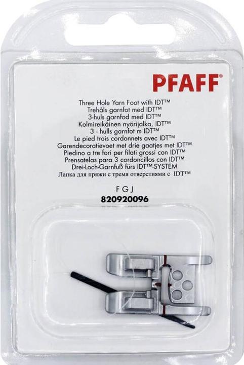 Actual product image Pfaff Three-hole yarn foot for group F G J L