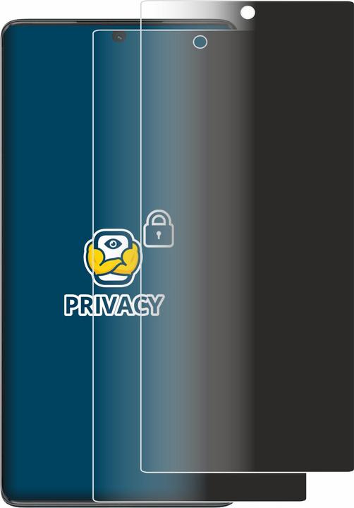 Productafbeelding BROTECT Anti-spionnetje privacyfolie Beschermfolie tegen blauw licht (2 Stuk, Motorola Moto G85)