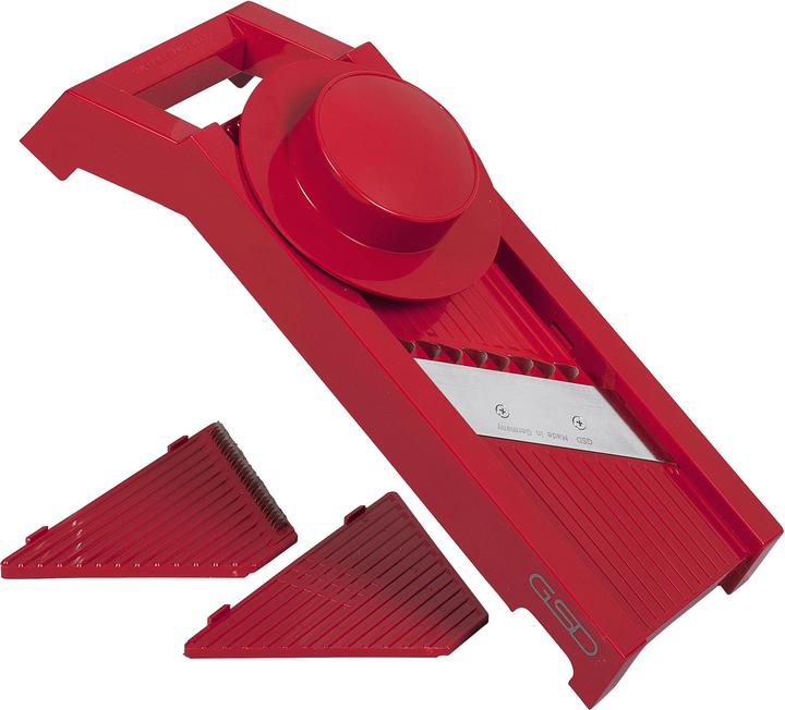 Produktbild GSD Universal-Gemüsehobel „3-in-1“ rot