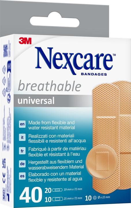 Actual product image Nexcare Breathable Universal Plaster (40 x)
