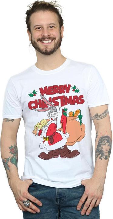 Immagine prodotto Looney Tunes Santa Bugs Bunny Maglietta Uomo (M)