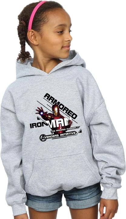 Image du produit - Sweat à capuche AVENGERS IRON MAN ARMOURED AVENGER - Fille (116)