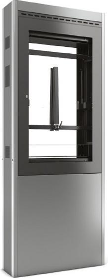 Actual product image DSS Outdoor stele Portrait 46", aluminium, black