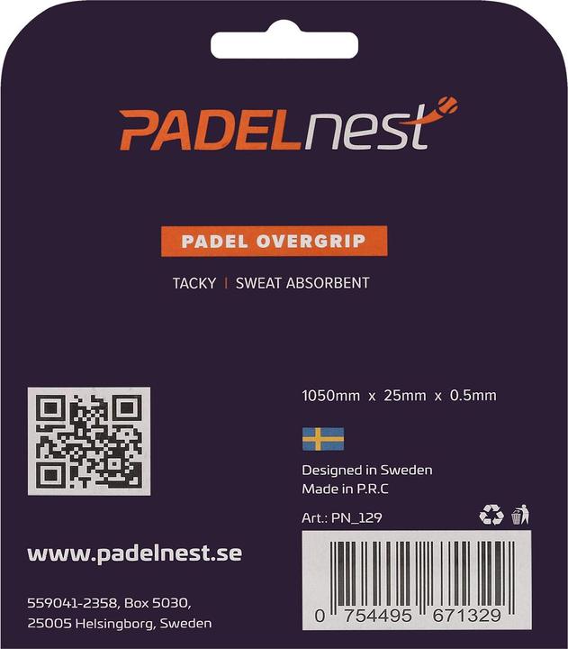 Produktbild JTI Padelnest, 3x Overgrips - Tacky - Weiss