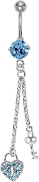 Bijouteria Bauchpiercing (Edelstahl, Messing, Kristall)