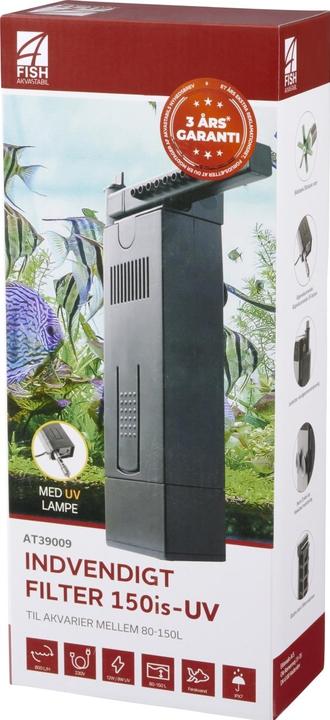 Produktbild 4fish indvendigt filter 150is med 9W UV, 800 L/T, 12W (800 l)
