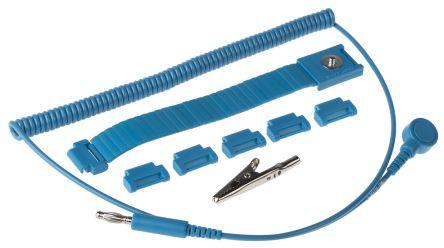 Actual product image Rs Pro 4mm Stud-Banana Wrist Strap & Cord Set (Static protection)