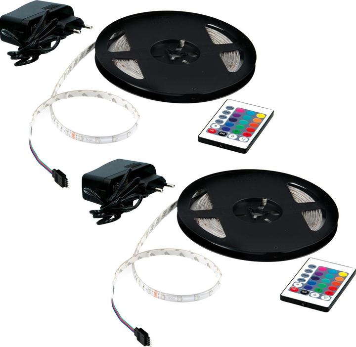 Immagine prodotto Grundig Set di 2 strisce LED da 3 m, RGB, incluso telecomando (300 cm, Interno)