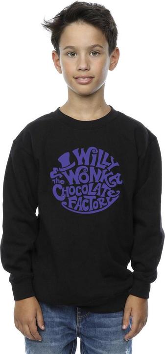 Immagine prodotto Willy Wonka & the Chocolate Factory Typed Logo Felpa Ragazzi (116)