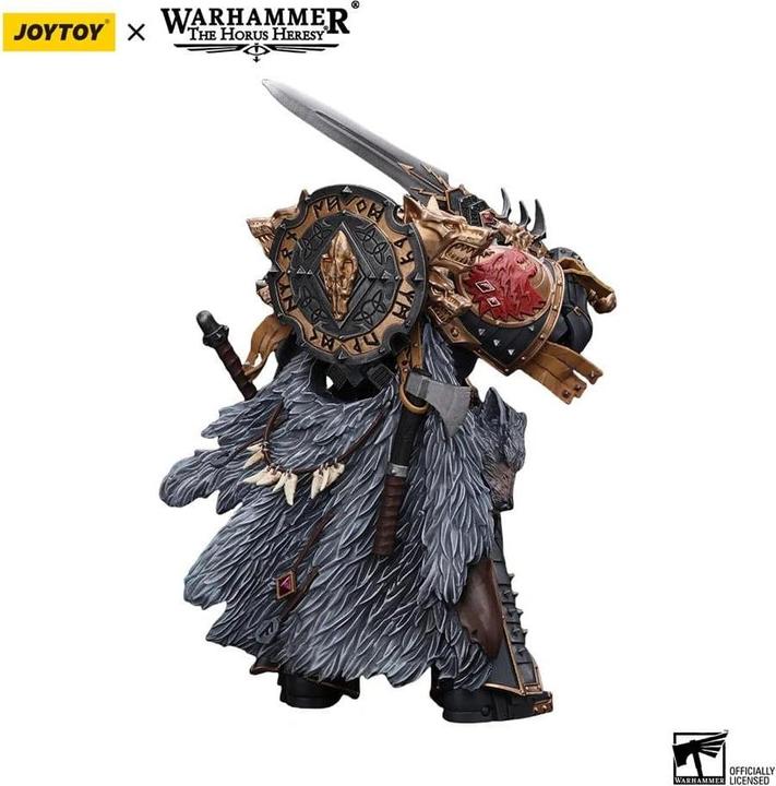 Produktbild Joy Toy Warhammer The Horus Heresy Actionfigur 1/18 Space Wolves Leman Russ Primarch of the VIth Legion 12 c