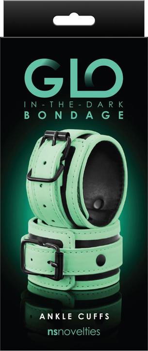 Actual product image NS Novelties GLO in the Dark Ankle Cuffs