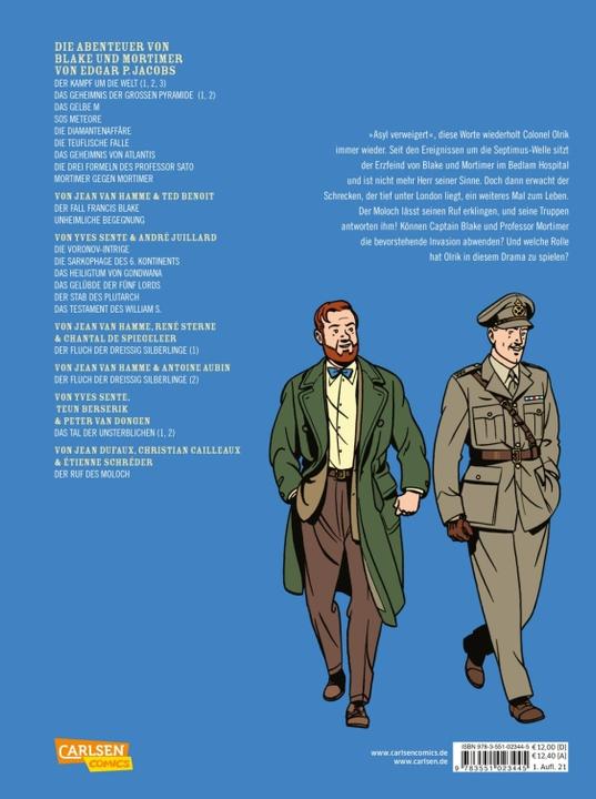 Image du produit Blake und Mortimer 24: Der Ruf des Molochs (Allemand, Jean Dufaux, Étienne Schréder, 2021)
