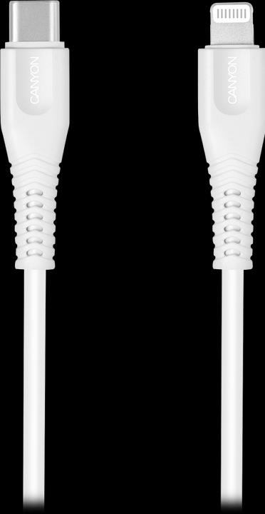 Immagine prodotto Canyon MFI-4 Cavo di tipo C a MFI Lightning per Apple, rivestimento in PVC, Funzione: con tutte le (1.20 m, USB 3.0)