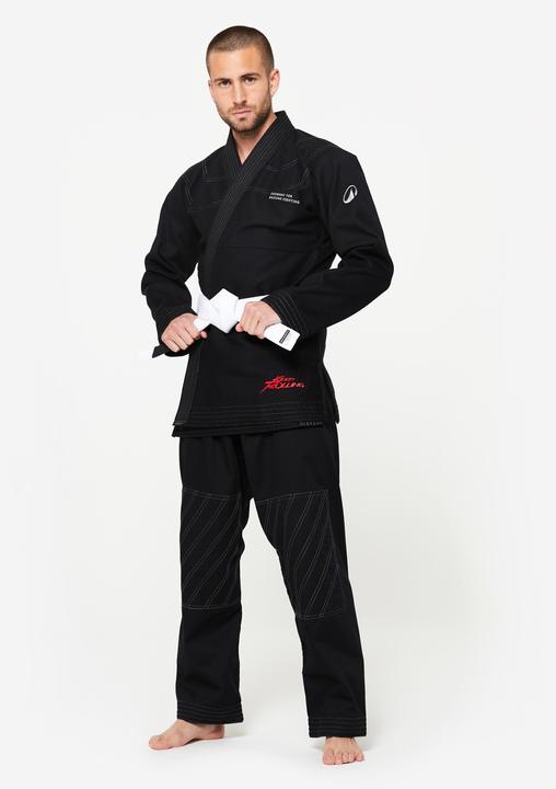 Outshock Kimono Brasilianisches Jiu-Jitsu 450 g/m² - schwarz