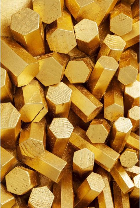 Immagine prodotto Kare Design Oggetto da parete Mikado Gold 120x120cm (120 x 120 cm)