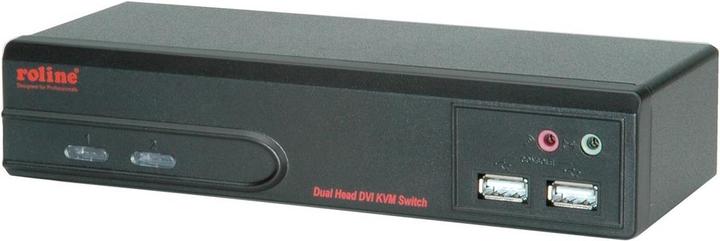 Produktbild Roline Dual Head DVI USB 2.0, 1 User - 2 PC