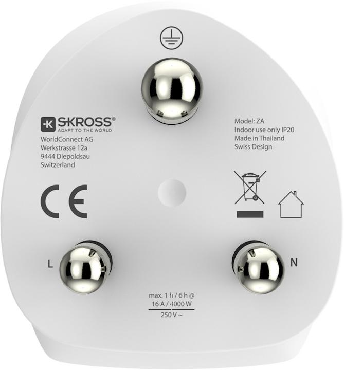 Actual product image Skross Combo World to South Africa