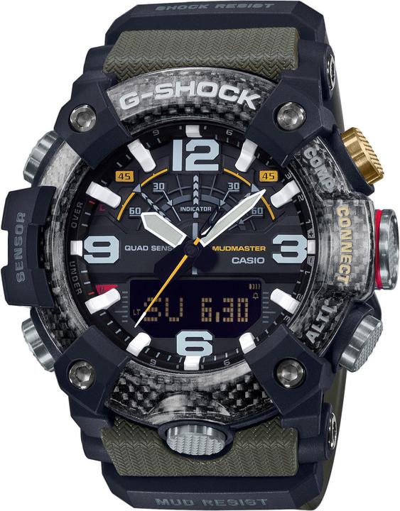 G-Shock GG-B100-1A3ER (Analogue wristwatch, Digital watch, Hybrid watch, Sports watch, 55.40 mm)