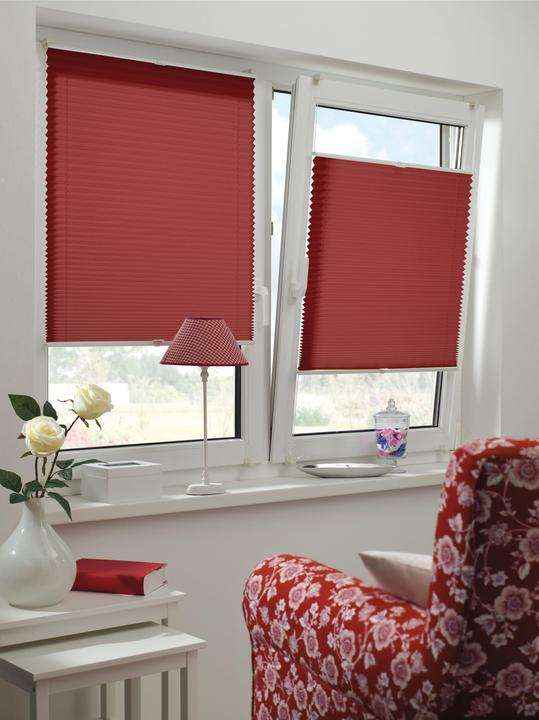 Actual product image Gardinia Easyfix pleated blind with 2 operating rails (50 x 130 cm)