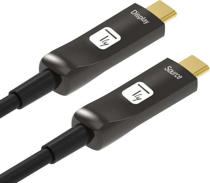 Image du produit Techly Câble USB-C AOC Fiber M/M 30m (30 m, USB 3.0)