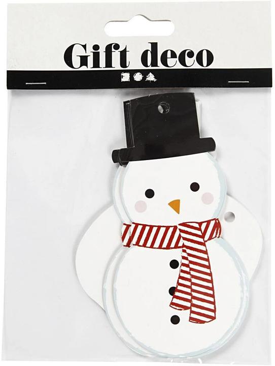 Creativ Company Bonhomme de neige (Décoration pour cadeau, 10 x)