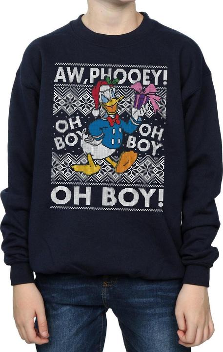 Immagine prodotto Disney Donald Duck Christmas Fair Isle Felpa Ragazzi (128)