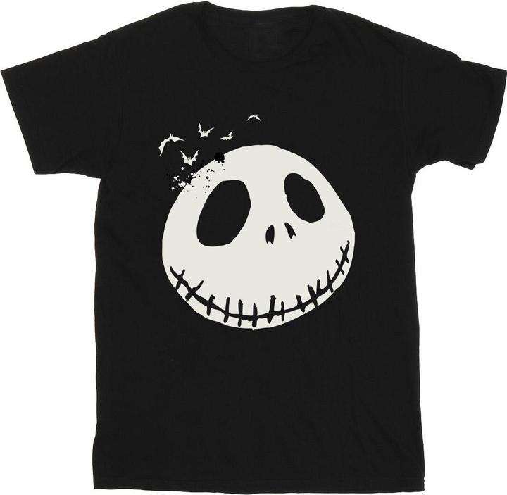 Actual product image The Nightmare Before Christmas Mens Jack Skellington Face Cotton T-Shirt (L)