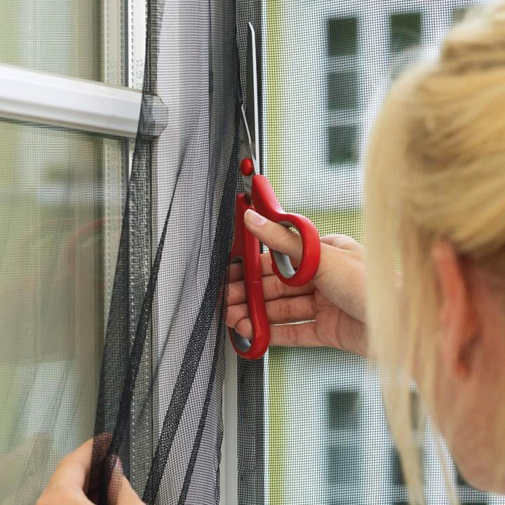 Actual product image tesa STANDARD insect screen for windows, two-piece, with Velcro tape, without drilling (65 x 220 cm)