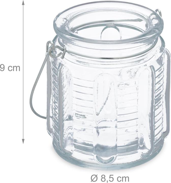 Actual product image Relaxdays 12x lantern (1 x, 9.5 x 8.5 x 18 cm)