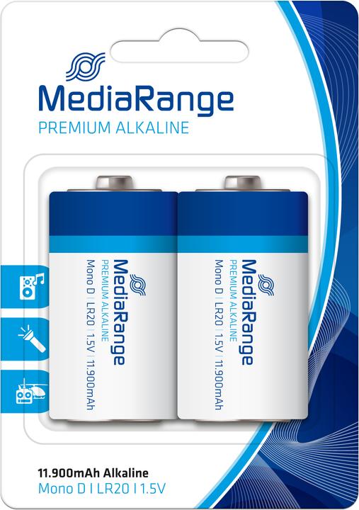 Actual product image MediaRange Premium Alkaline (2 pcs., D, 11900 mAh)