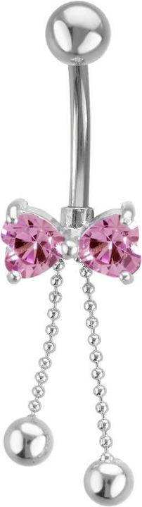 Image du produit Bijouteria Piercing nombril (Acier inoxydable, Laiton, Zircone)