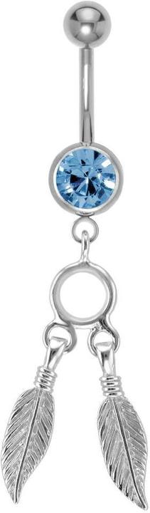 Actual product image Bijouteria Bellypiercing (Stainless steel, Brass, Crystal)