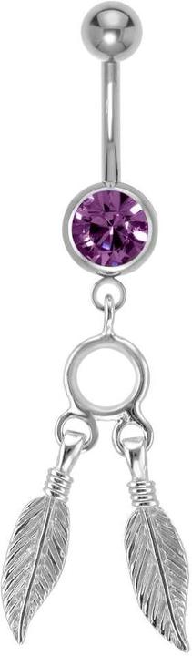 Actual product image Bijouteria Bellypiercing (Stainless steel, Brass, Crystal)
