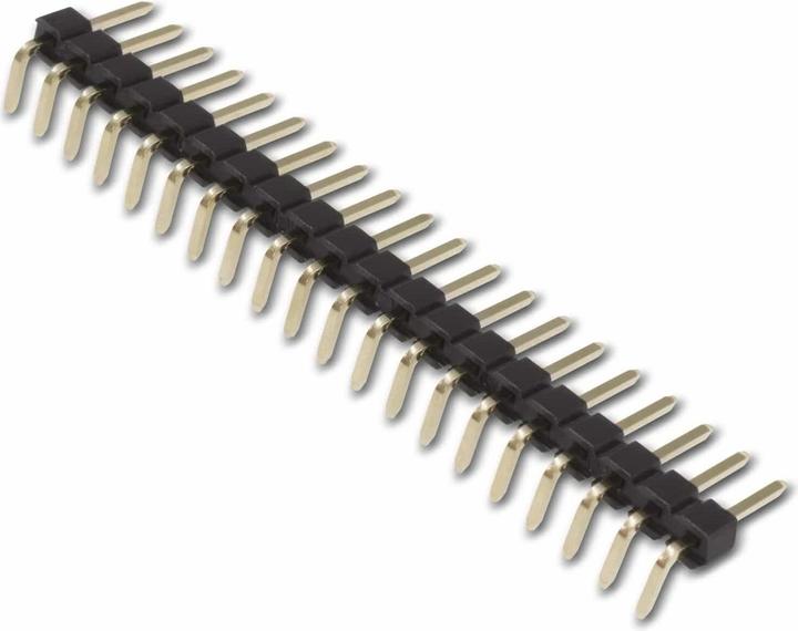 Produktbild Eneroid Stiftleiste, abgewinkelt, vergoldet, 1x 20-polig, 10 Stück