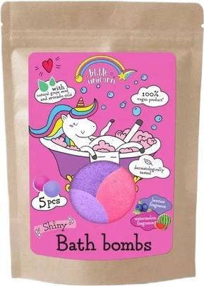 Image du produit little unicorn Petites balles de bain licorne, 5 x 50 g