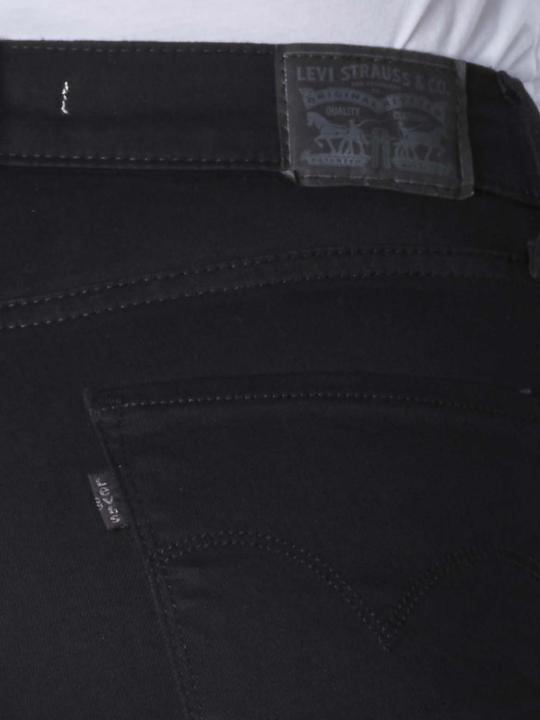 Actual product image Levis 724 Jeans High Rise Straight soft black (W24/L32)